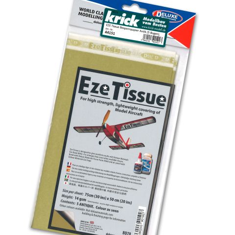 EZE Tissue Bespannpapier Antik (5 Bogen)